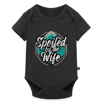 Mariage Mariage Alliance Cadeau - Body à manches courtes Premium Bébé - noir - Devant