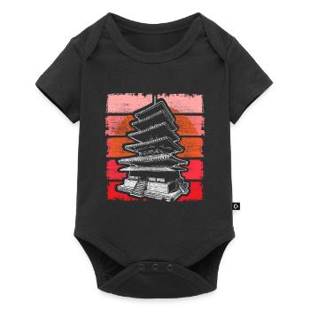 Japan Tokyo Land Gift Idea - Baby Premium short-sleeve bodysuit - black - Front
