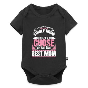Single mother Mommy daughter - Baby Premium short-sleeve bodysuit - black - Front