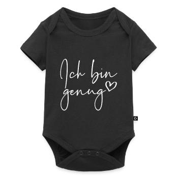 Ich bin genug - Baby Premium Kurzarmbody - Schwarz - Vorne