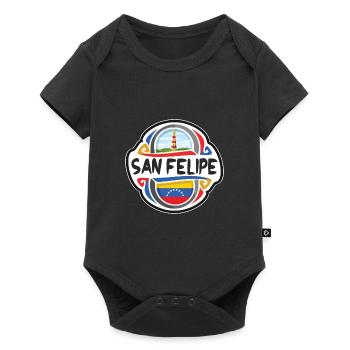 San Felipe Venezuela Flag Travel Souvenir Badge St - Baby Premium short-sleeve bodysuit - black - Front