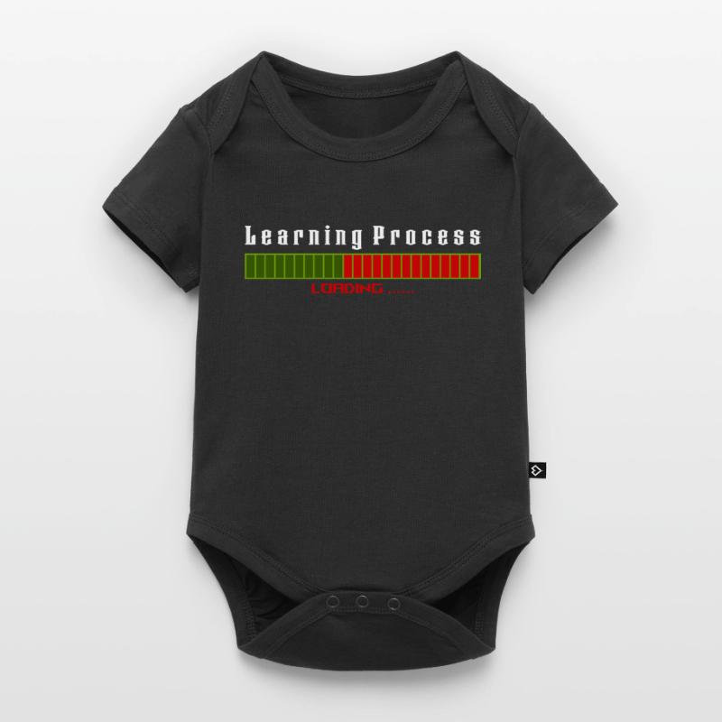 Learning Process Loading black shirt Baby Premium Kurzarmbody