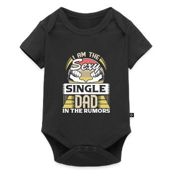 Single Father Papi Family - Baby Premium short-sleeve bodysuit - black - Front
