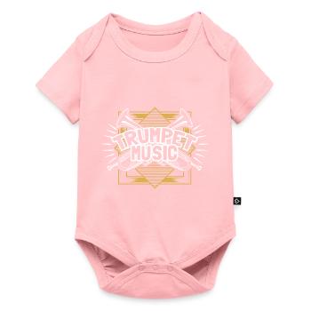 Trompette Instruments à Vent Musiciens - Body à manches courtes Premium Bébé - rose - Devant