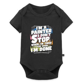 Painter Painters Renovate Master Painters - Baby Premium short-sleeve bodysuit - black - Front