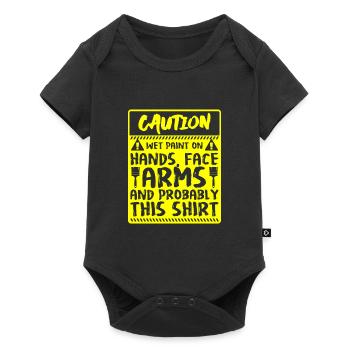 Pinceau Artisan - Body à manches courtes Premium Bébé - noir - Devant