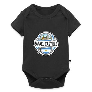 Rafael Castillo Argentine Drapeau Souvenir de Voyage Bad - Body à manches courtes Premium Bébé - noir - Devant