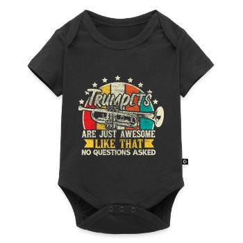 Trumpet Trumpet Player Chapel Gift Idea - Baby Premium short-sleeve bodysuit - black - Front