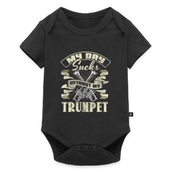 Trumpet Trumpet Player Chapel Gift Idea - Baby Premium short-sleeve bodysuit - black - Front