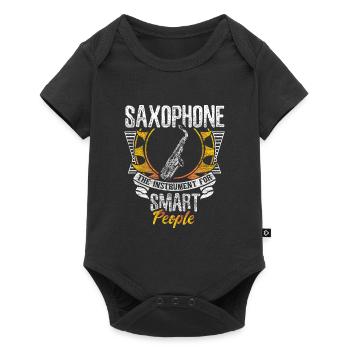 Saxophone Wind Instrument Music Gift Idea - Baby Premium short-sleeve bodysuit - black - Front