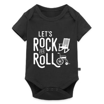 Let's Rock And Roll Musician Funny Rocking Chair - Baby Premium short-sleeve bodysuit - black - Front