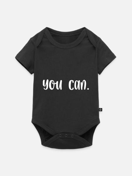 You can - Baby Premium Kurzarmbody - Schwarz