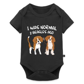 Amoureux des chiens Chiens Cadeau drôle Beagle - Body à manches courtes Premium Bébé - noir - Devant
