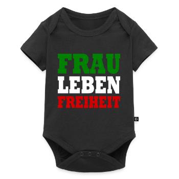 Frau leben freiheit - Baby Premium Kurzarmbody - Schwarz - Vorne