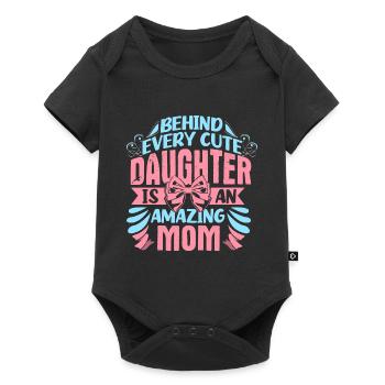 Mother Daughter Cohesion Gift Idea - Baby Premium short-sleeve bodysuit - black - Front