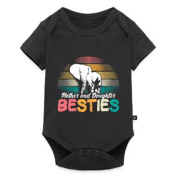 Mother and daughter Mother's Day Love Gift - Baby Premium short-sleeve bodysuit - black - Front
