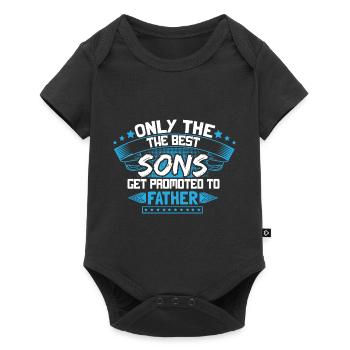 Idée cadeau d’anniversaire de fils - Body à manches courtes Premium Bébé - noir - Devant