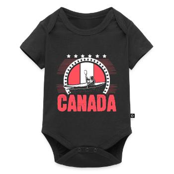 Canada Maple Leaf Country - Baby Premium short-sleeve bodysuit - black - Front