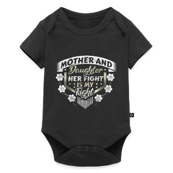 Idée cadeau de famille mère-fille - Body à manches courtes Premium Bébé - noir - Devant