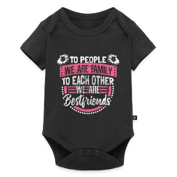 Mother Daughter Friends Mother Love - Baby Premium short-sleeve bodysuit - black - Front