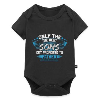 Bester Sohn Junge Geschenkidee - Baby Premium Kurzarmbody - Schwarz - Vorne
