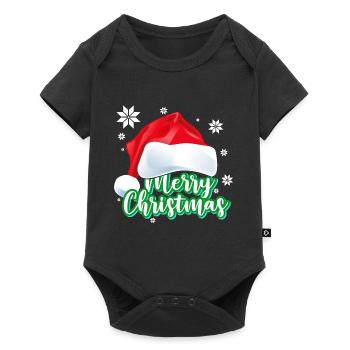 Merry Christmas - Body à manches courtes Premium Bébé - noir - Devant