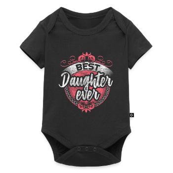 Best Daughter Parents Girl - Baby Premium short-sleeve bodysuit - black - Front