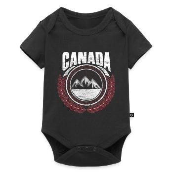Canada Elk Origin Gift - Baby Premium short-sleeve bodysuit - black - Front