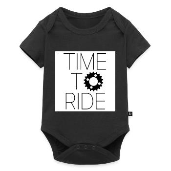 time to ride - Body à manches courtes Premium Bébé - noir - Devant