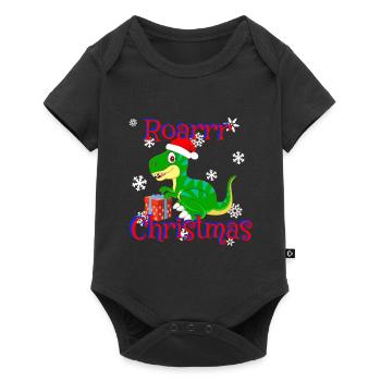 Roarrr Noël Dino T-Rex Weihnachten - Body à manches courtes Premium Bébé - noir - Devant
