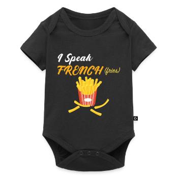 French fries - Body à manches courtes Premium Bébé - noir - Devant