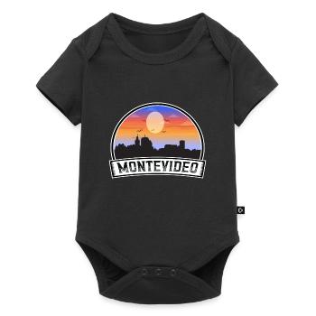 Montevideo Uruguay Skyline Vintage Sunset Travel S - Body à manches courtes Premium Bébé - noir - Devant