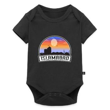 Islamabad Pakistan Skyline Vintage Sunset Travel S - Baby Premium short-sleeve bodysuit - black - Front