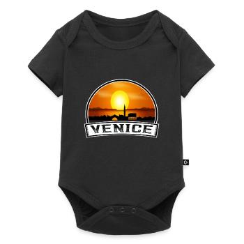 Venise Italie Skyline Vintage Sunset Travel Souveni - Body à manches courtes Premium Bébé - noir - Devant