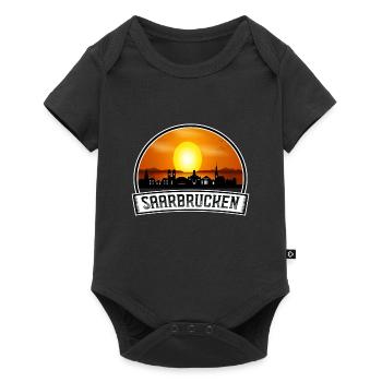 Sarrebruck Allemagne Skyline Vintage Sunset Travel - Body à manches courtes Premium Bébé - noir - Devant