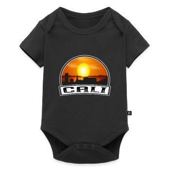 Cali Kolumbien Skyline Vintage Sonnenuntergang Reise Souven - Baby Premium Kurzarmbody - Schwarz - Vorne