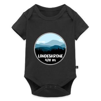 Landeskrone Sachsen Görlitz - Baby Premium Kurzarmbody - Schwarz - Vorne