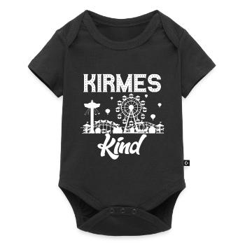 Kirmeskind Jahrmarkt Rummel Volksfest Schausteller - Baby Premium Kurzarmbody - Schwarz - Vorne