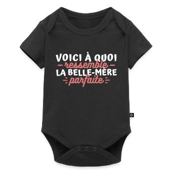 Voici à quoi ressemble la belle-mère parfaite - Body à manches courtes Premium Bébé - noir - Devant