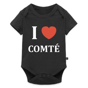 i love comté - Body à manches courtes Premium Bébé - noir - Devant