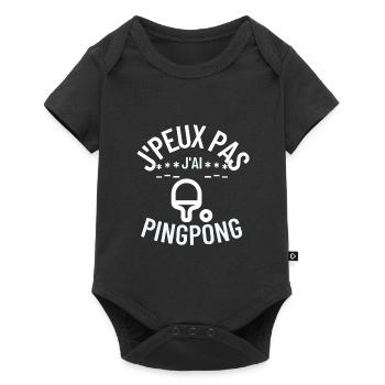 J Peux pas j ai pingpong cadeau Noel - Body à manches courtes Premium Bébé - noir - Devant