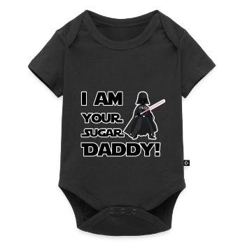 Daddy Gift Husband Father's Day Father Christmas - Baby Premium short-sleeve bodysuit - black - Front
