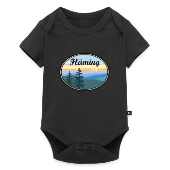 Fläming Landschaft - Baby Premium Kurzarmbody - Schwarz - Vorne