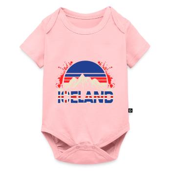 Drapeau islandais Drapeau islandais - Body à manches courtes Premium Bébé - rose - Devant