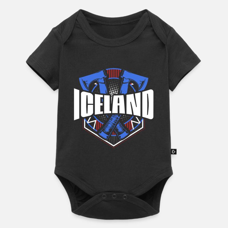 Islande Reykjavik Pride - Body à manches courtes Premium Bébé - noir