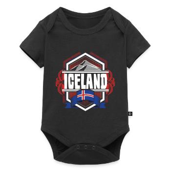 Icelandic Icelandic Country - Baby Premium short-sleeve bodysuit - black - Front