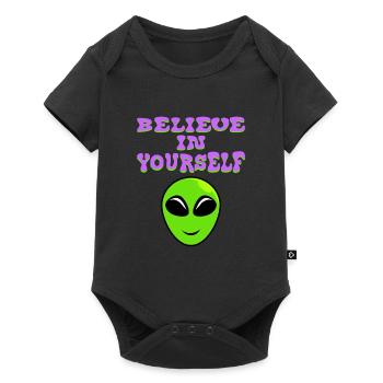 Croyez en vous-même Conception de T-shirt de - Body à manches courtes Premium Bébé - noir - Devant