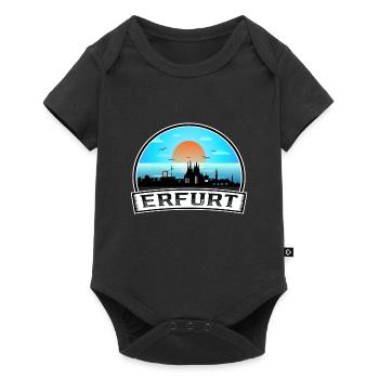 Erfurt Allemagne Skyline Vintage Sunset Travel Souve - Body à manches courtes Premium Bébé - noir - Devant