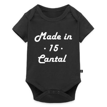 Made in Cantal - Body à manches courtes Premium Bébé - noir - Devant