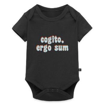 cogito ergo sum - Baby Premium Kurzarmbody - Schwarz - Vorne